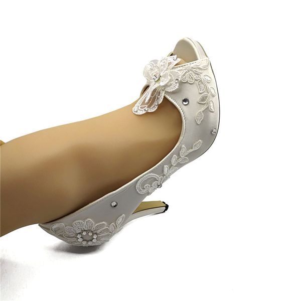 handcrafted ribbon lace satin flower bridal shoes wedding party dancing shoes beautiful bridesmaid shoes peep toe high heel size eu35-41, Black
handcrafted ribbon lace satin flower bridal shoes wedding party dancing shoes beautiful bridesmaid shoes peep toe high heel size eu35-41, Black