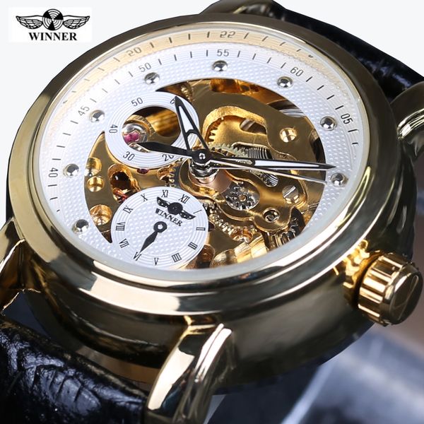 winner 2017 party dress transparent case women golden strap fashion luxury design mechanical women skeleton automatic watch, Slivery;brown
winner 2017 party dress transparent case women golden strap fashion luxury design mechanical women skeleton automatic watch, Slivery;brown