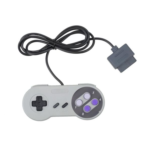 hipping 5pcs new funny 16 bit controller super for nintendo for snes system console control pad joypad kid's gift gray
hipping 5pcs new funny 16 bit controller super for nintendo for snes system console control pad joypad kid's gift gray
