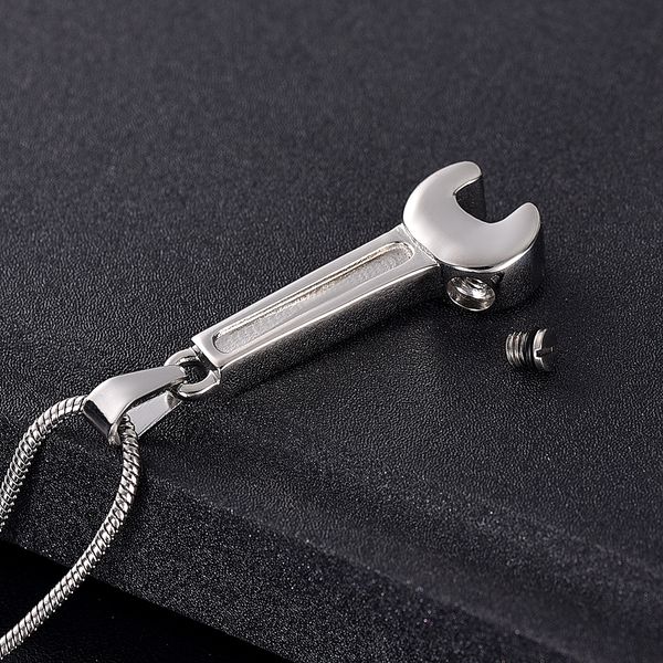 lkj10527 customized wrench cremation jewelry for ashes pendant urns stainless steel memorial necklace for men/women, Silver
lkj10527 customized wrench cremation jewelry for ashes pendant urns stainless steel memorial necklace for men/women, Silver