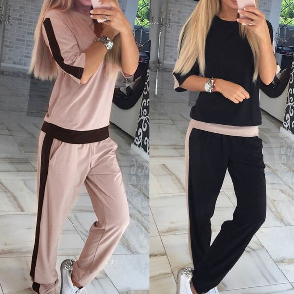 2017 new autumn lady leisure suits two pieces rompers outfits long pants loose women's sets, White;black
2017 new autumn lady leisure suits two pieces rompers outfits long pants loose women's sets, White;black