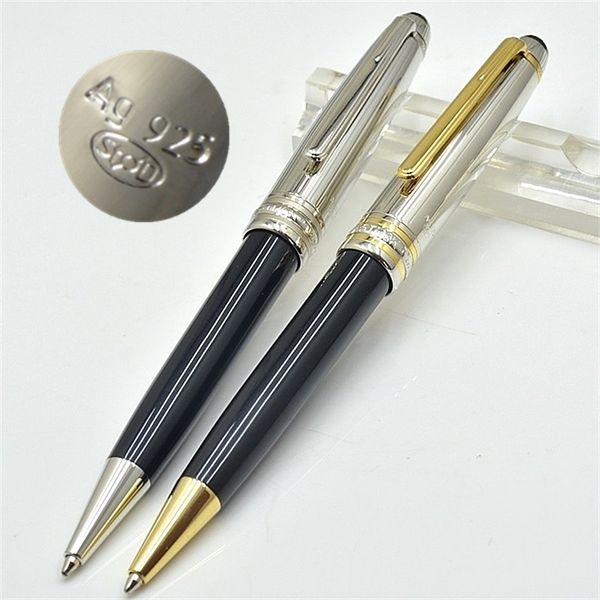 meisterstcek 163 black resin golden silver clip ballpoint pen stationery office with ag925 engrave and mb brands serial number, Blue;orange
meisterstcek 163 black resin golden silver clip ballpoint pen stationery office with ag925 engrave and mb brands serial number, Blue;orange