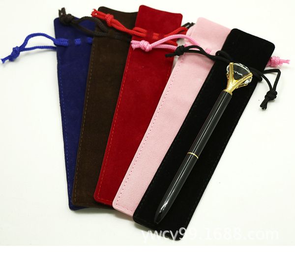 velvet pen pouch holder single pencil bag pen case with rope for fountain/ballpoint pen
velvet pen pouch holder single pencil bag pen case with rope for fountain/ballpoint pen