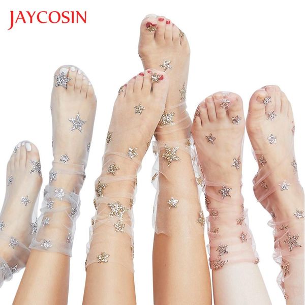 jaycosin socks fashion style women fashion popular glitter star soft mesh sock transparent elastic sheer ankle mar9, Black;white
jaycosin socks fashion style women fashion popular glitter star soft mesh sock transparent elastic sheer ankle mar9, Black;white