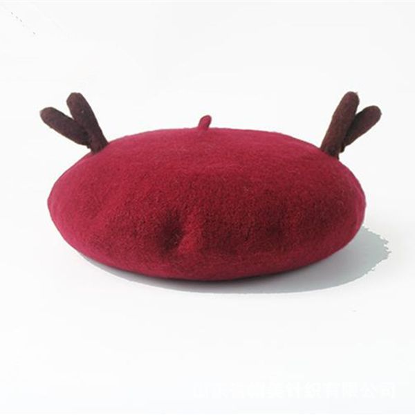 2018 autumn and winter new pattern manual wool blanketry beret wool blanketry antler painter hat lovely cute by age bounet, Blue;gray
2018 autumn and winter new pattern manual wool blanketry beret wool blanketry antler painter hat lovely cute by age bounet, Blue;gray