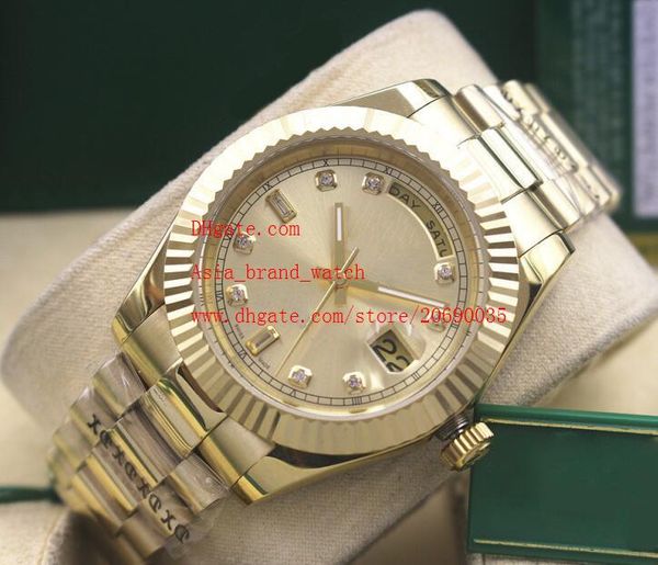 luxury wristwatches sapphire glass 41mm day-date diamond 326938 asia 2813 movement automatic mechanical mens watch watches, Slivery;brown
luxury wristwatches sapphire glass 41mm day-date diamond 326938 asia 2813 movement automatic mechanical mens watch watches, Slivery;brown