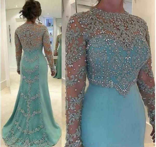 2018 Modest Mother of the Bride Dresses Long Sleeve Crystals Lace Appliques Jewel Mother's Dresses Formal Evening Dresses
2018 Modest Mother of the Bride Dresses Long Sleeve Crystals Lace Appliques Jewel Mother's Dresses Formal Evening Dresses