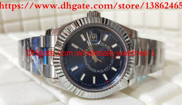 Wholesale - Luxury New style Blue 42mm SKY-DWELLER 326934 326934-0003 Stainless Steel Automatic Mechanical Mens Watch Watches original Box
Wholesale - Luxury New style Blue 42mm SKY-DWELLER 326934 326934-0003 Stainless Steel Automatic Mechanical Mens Watch Watches original Box