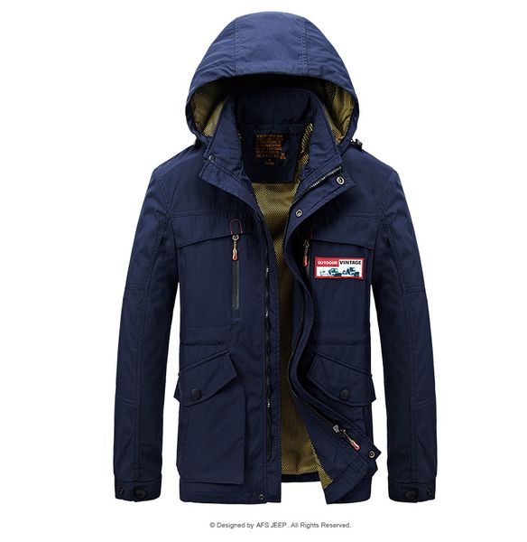 2018 size jackets new men's tactical coat thincken hooded plus waterproof slim bomber streetwear riverdale clothing uuwou, Black
2018 size jackets new men's tactical coat thincken hooded plus waterproof slim bomber streetwear riverdale clothing uuwou, Black