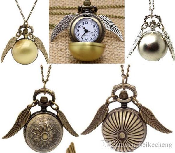 Bronze Pocket Watch Antique Bronze Wing Ball Pendant Necklace Chain Fashion Jewelry
Bronze Pocket Watch Antique Bronze Wing Ball Pendant Necklace Chain Fashion Jewelry