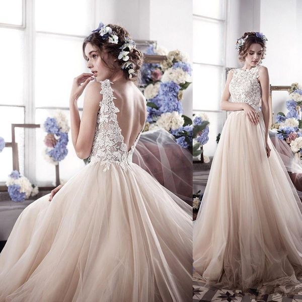 princess champagen lace a-line wedding dresses 2019 bateau neckline lace appliques backless bridal gowns custom made floor length, White
princess champagen lace a-line wedding dresses 2019 bateau neckline lace appliques backless bridal gowns custom made floor length, White