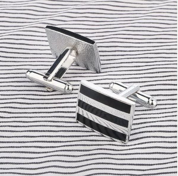 classic silver plated black enamel copper men's cufflink gift party wedding suit shirt buttons stripe cufflinks
classic silver plated black enamel copper men's cufflink gift party wedding suit shirt buttons stripe cufflinks