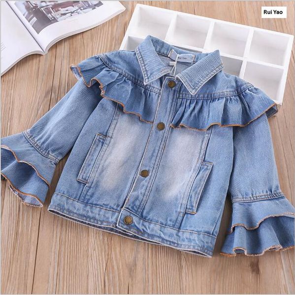 2018 fashion baby girl coat baby jacket denim jacket for girls jacket girl outerwear children clothes baby outerwear, Blue;gray
2018 fashion baby girl coat baby jacket denim jacket for girls jacket girl outerwear children clothes baby outerwear, Blue;gray