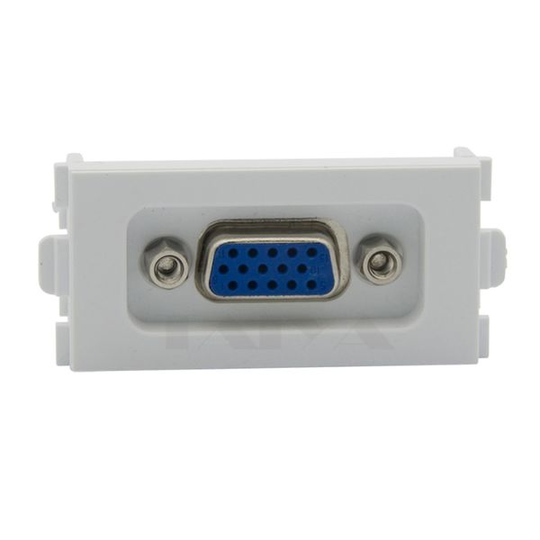 15 Pin Solderless VGA Computer Sockets VGA Wall Plates 86 Panel 3 + 4 White VGA Module
15 Pin Solderless VGA Computer Sockets VGA Wall Plates 86 Panel 3 + 4 White VGA Module
