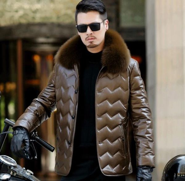 man's autumn winter new european and american fashion boutique slim personality trend fox fur collar fur down jacket / m-3xl, Black
man's autumn winter new european and american fashion boutique slim personality trend fox fur collar fur down jacket / m-3xl, Black