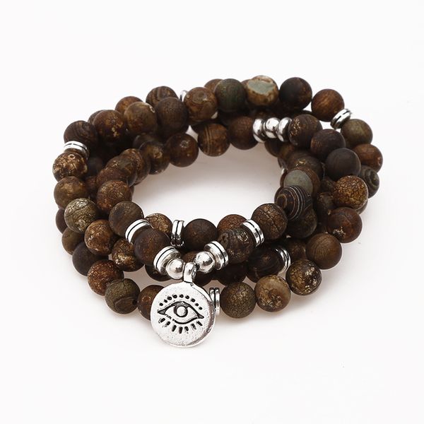natural retro onyx bracelet 108 mala third eye pedant bracelet or necklace energy yoga fashion female or male jewelry, Black
natural retro onyx bracelet 108 mala third eye pedant bracelet or necklace energy yoga fashion female or male jewelry, Black