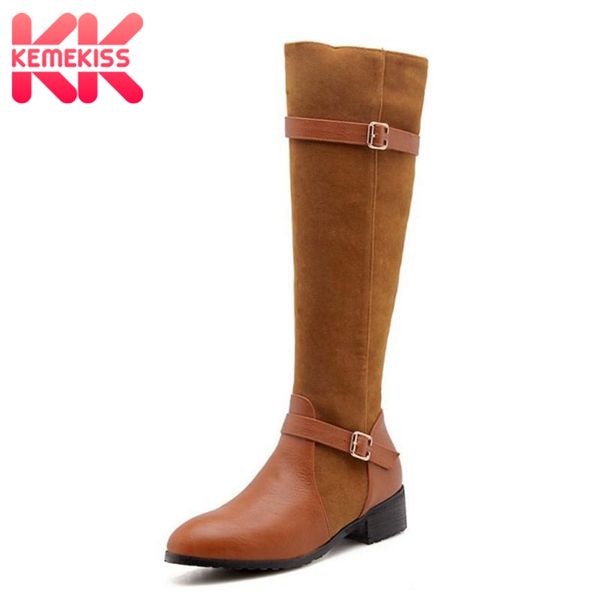 kemekiss size 32-43 women flats boots patchwork winter shoes woman metal buckle knee boots fashion simple ladies footwear, Black
kemekiss size 32-43 women flats boots patchwork winter shoes woman metal buckle knee boots fashion simple ladies footwear, Black