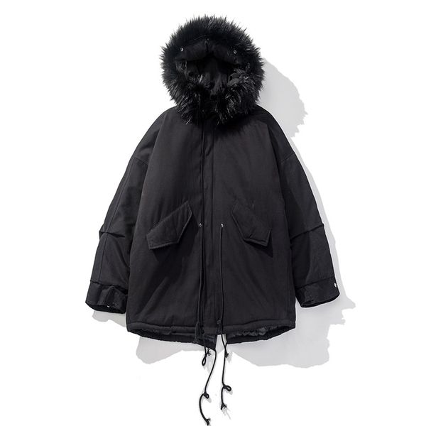 winter clothing new korean version of the large fur collar thick cotton men's loose warm cotton jacket a--24, Black;brown
winter clothing new korean version of the large fur collar thick cotton men's loose warm cotton jacket a--24, Black;brown