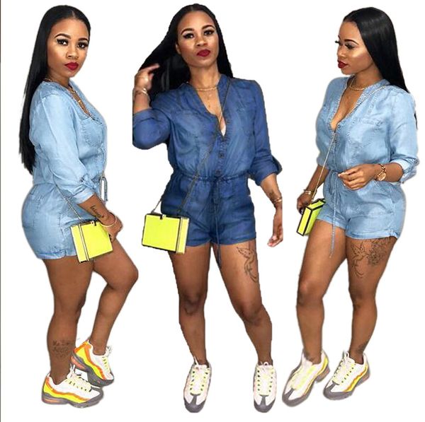 full sleeve denim jumpsuits fashion ladies bodycon costume deep v-neck women playsuits night solid club rompers plus size, Black;white
full sleeve denim jumpsuits fashion ladies bodycon costume deep v-neck women playsuits night solid club rompers plus size, Black;white