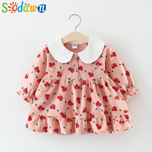 sodawn girls dress autumn 2018 new children clothing long sleeve cherry print cotton cute princess dress baby girls clothes, Red;yellow
sodawn girls dress autumn 2018 new children clothing long sleeve cherry print cotton cute princess dress baby girls clothes, Red;yellow