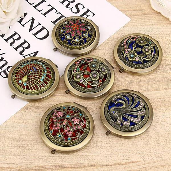 1 pc makeup mirror vintage hollow flower mini folding pocket round double-sided portable make up mirror gift
1 pc makeup mirror vintage hollow flower mini folding pocket round double-sided portable make up mirror gift