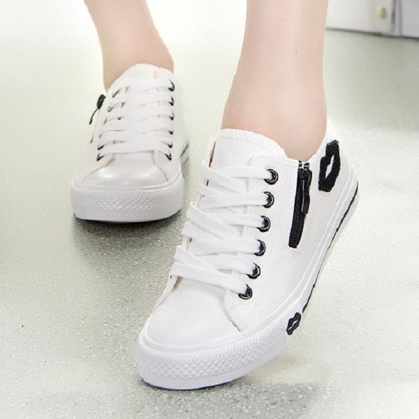 Designer Women Sneakers Canvas Shoes Summer White Casual Shoes Comfortable Fashion Zipper Red Lips Chaussure Femme
Designer Women Sneakers Canvas Shoes Summer White Casual Shoes Comfortable Fashion Zipper Red Lips Chaussure Femme