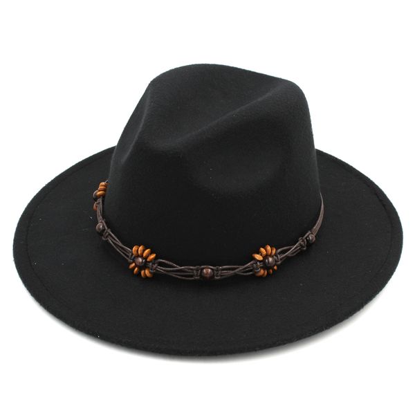 new fashon wool blend panama hat hat outdoor wide brim sombrero godfather cap church hat leather rope with bead, Blue;gray
new fashon wool blend panama hat hat outdoor wide brim sombrero godfather cap church hat leather rope with bead, Blue;gray