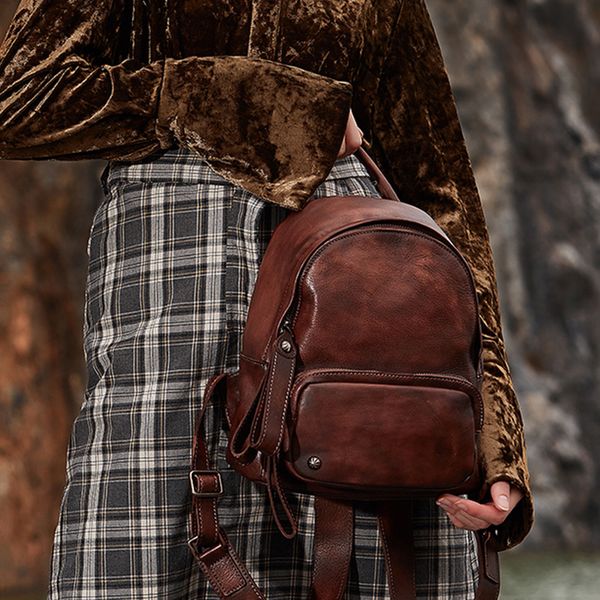 2018 handmade leather vintage shoulder bag new first layer leather soft women's bag leisure travel backpack
2018 handmade leather vintage shoulder bag new first layer leather soft women's bag leisure travel backpack