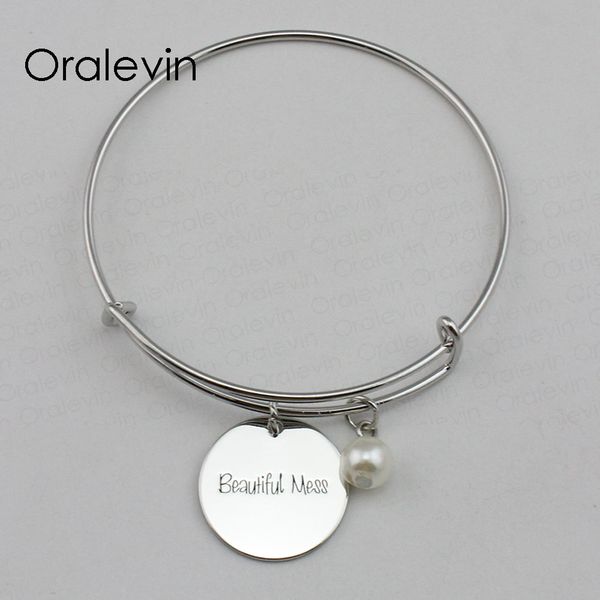 beautiful mess inspirational hand stamped engraved custom charm pendant expandable bangle bracelet jewelry,10pcs/lot, #ln2250b, Black
beautiful mess inspirational hand stamped engraved custom charm pendant expandable bangle bracelet jewelry,10pcs/lot, #ln2250b, Black