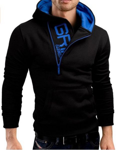 2018 fashion brand hoodies men sweatshirt male zipper hooded jacket casual sportswear new jacket coat long sleeve outwear, Black
2018 fashion brand hoodies men sweatshirt male zipper hooded jacket casual sportswear new jacket coat long sleeve outwear, Black