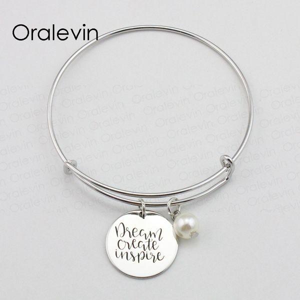 dream create inspire inspirational hand stamped engraved custom pendant expandable bracelet bangle jewelry,10pcs/lot,#ln1841b, Black
dream create inspire inspirational hand stamped engraved custom pendant expandable bracelet bangle jewelry,10pcs/lot,#ln1841b, Black