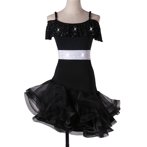 latin dance dress women girls latin salsa dance competition dresses samba costumes d0059 waist belt rhinestones fluffy sheer hem, Black;red
latin dance dress women girls latin salsa dance competition dresses samba costumes d0059 waist belt rhinestones fluffy sheer hem, Black;red