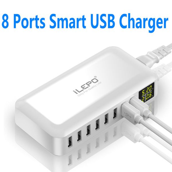 ilepo universal usb travel charger with 8 ports lcd display smart portable adapter wall charger 8a for cell phone retail box
ilepo universal usb travel charger with 8 ports lcd display smart portable adapter wall charger 8a for cell phone retail box