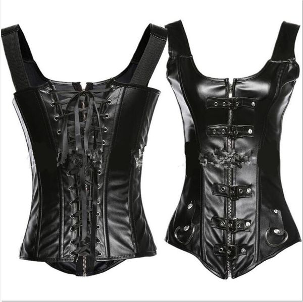 2018 new women black steampunk faux leather corsets training corsets body shapewear lingerie pu leather waist cincher gothic bustiers
2018 new women black steampunk faux leather corsets training corsets body shapewear lingerie pu leather waist cincher gothic bustiers
