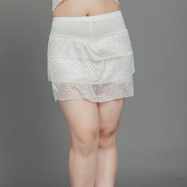 black and white lace layer plus size fat pants women lace layer high elastic breathable short skirts safety short pants women, Black;pink 
black and white lace layer plus size fat pants women lace layer high elastic breathable short skirts safety short pants women, Black;pink