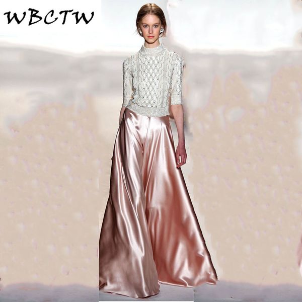wbctw party trousers long wedding party pants ladies pants stain 7xl plus size women's wide leg, Black;white
wbctw party trousers long wedding party pants ladies pants stain 7xl plus size women's wide leg, Black;white