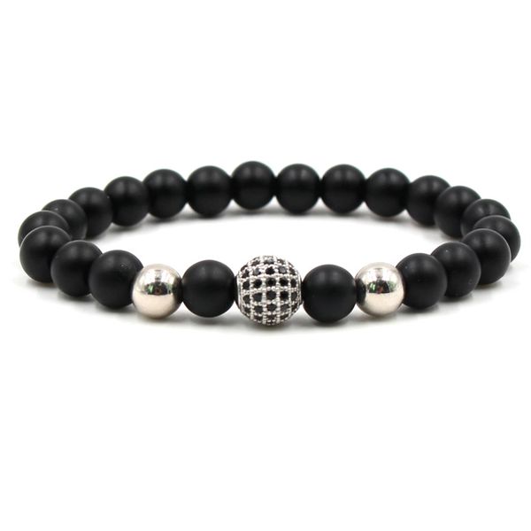 fashion natural stone bead bracelet for men women gold siver color round copper ball bracelet men jewelry pulseras, Black
fashion natural stone bead bracelet for men women gold siver color round copper ball bracelet men jewelry pulseras, Black