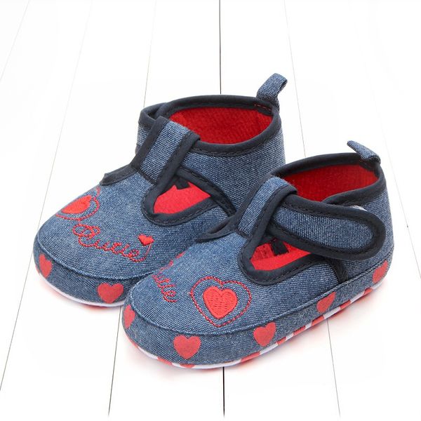 denim non-slip baby toddler shoes 0-6-12 months baby shoes