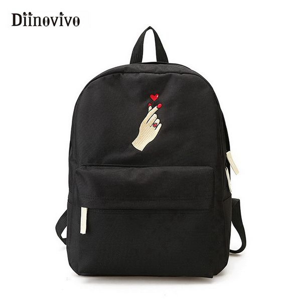 diinovivo backpack women embroidery rose student school travel bag teenage girls boys black rucksack feminina whdv0708
diinovivo backpack women embroidery rose student school travel bag teenage girls boys black rucksack feminina whdv0708