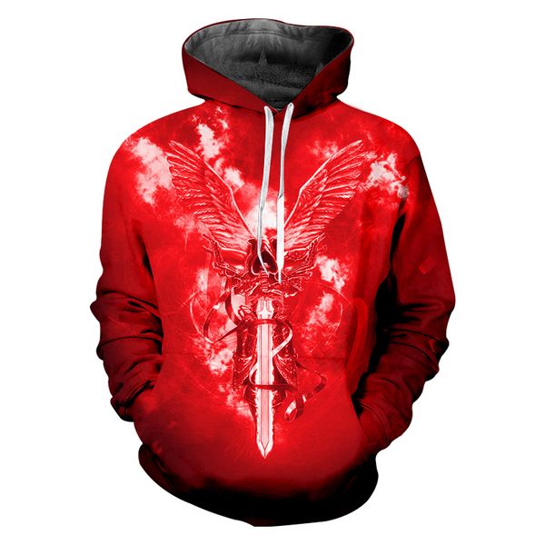 autumn and winter fashion new 3d printing wing srmor warrior theme hoodie trend men's red pullover cool jacket loose, Black
autumn and winter fashion new 3d printing wing srmor warrior theme hoodie trend men's red pullover cool jacket loose, Black