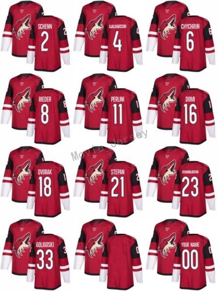 2018 New Arizona Coyotes Jerseys 18 Christian Dvorak 8 Tobias Rieder 4 Niklas Hjalmarsson 2 Luke Schenn 11 Brendan Perlini 6 Jakob Chychrun
2018 New Arizona Coyotes Jerseys 18 Christian Dvorak 8 Tobias Rieder 4 Niklas Hjalmarsson 2 Luke Schenn 11 Brendan Perlini 6 Jakob Chychrun