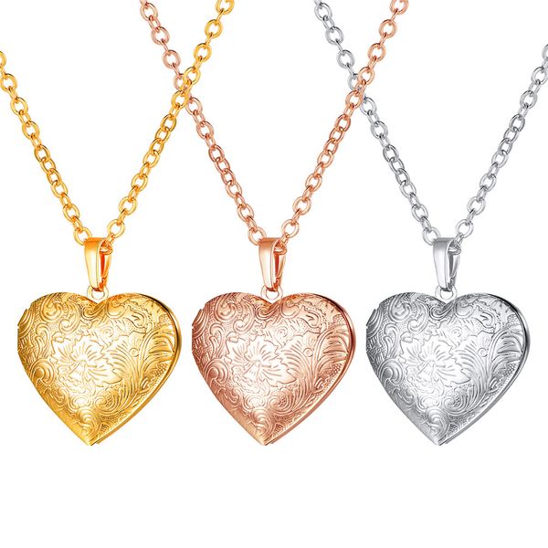 flower lockets necklaces 18k gold/platinum plated/rose gold lover/mother's day/valentine's day gifts jewelry heart pendants chain, Silver
flower lockets necklaces 18k gold/platinum plated/rose gold lover/mother's day/valentine's day gifts jewelry heart pendants chain, Silver