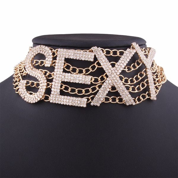crystal choker necklaces for women rhinestone choker letters jewellery maxi statement necklace 2017 chocker accessories, Golden;silver
crystal choker necklaces for women rhinestone choker letters jewellery maxi statement necklace 2017 chocker accessories, Golden;silver