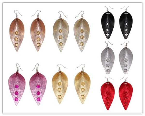 pu leather earrings vintage first layer earrings cowhide glitter sparkly yak pattern large leaf 6.2x3.5, Silver
pu leather earrings vintage first layer earrings cowhide glitter sparkly yak pattern large leaf 6.2x3.5, Silver
