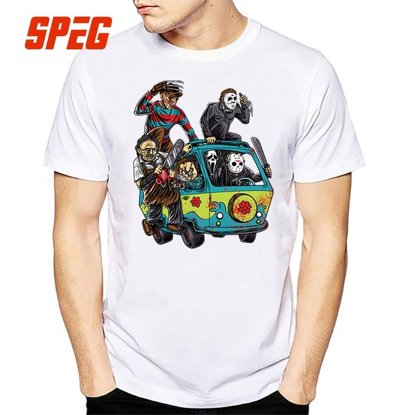 t shirts men the massacre machine horror t-shirt chucky jason voorhees michael myers tees shirt short cotton short sleeve, White;black
t shirts men the massacre machine horror t-shirt chucky jason voorhees michael myers tees shirt short cotton short sleeve, White;black