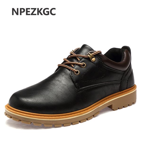 npezkgc new casual shoes men waterproof solid lace-up man fashion flat with pu leather shoe oxfords plus size 39-46, Black
npezkgc new casual shoes men waterproof solid lace-up man fashion flat with pu leather shoe oxfords plus size 39-46, Black