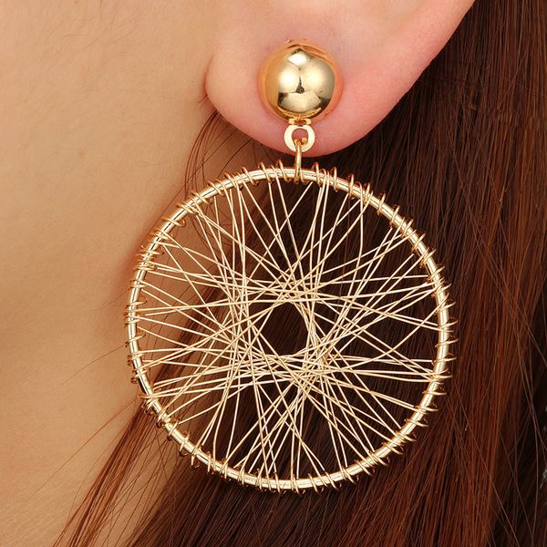 hollow out geometric earrings for women statement earrings 2018 round dangle earrings vintage jewelry accessories handmade, Silver
hollow out geometric earrings for women statement earrings 2018 round dangle earrings vintage jewelry accessories handmade, Silver
