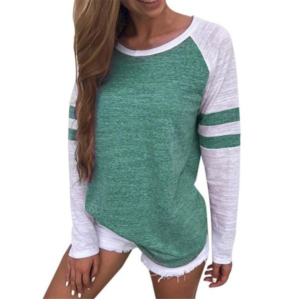 t-shirt women casual long sleeve striped patchwork t shirt o neck basic tee shirt femme t-shirt baseball tshirt plus size, White
t-shirt women casual long sleeve striped patchwork t shirt o neck basic tee shirt femme t-shirt baseball tshirt plus size, White