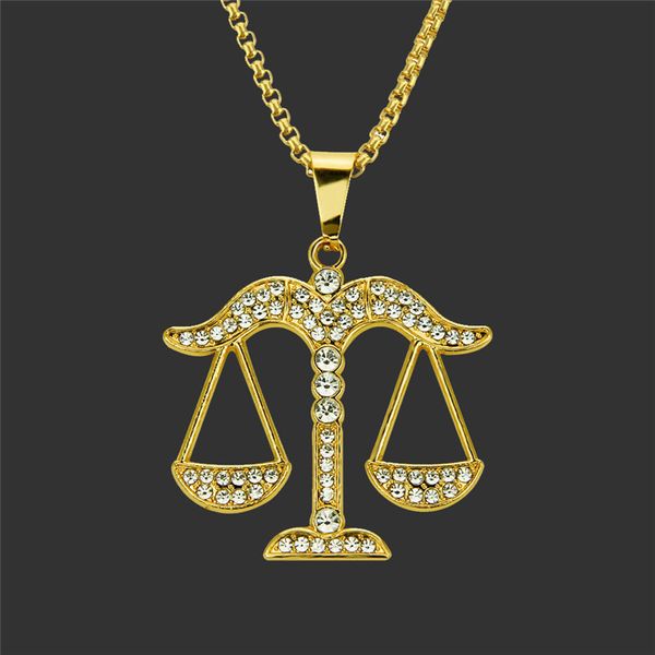 2018 gold libra necklaces for men woman boy girl chain pendants for men's zircon hip hop men jewelry, Silver
2018 gold libra necklaces for men woman boy girl chain pendants for men's zircon hip hop men jewelry, Silver