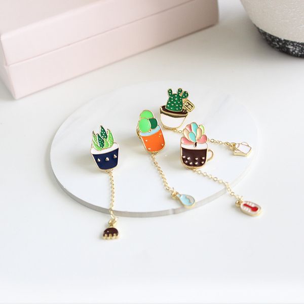 japan and south korea style jewelry succulent collar simple cute corsage hard enamel brooches pins lapel for female wholesale drop ship, Gray 
japan and south korea style jewelry succulent collar simple cute corsage hard enamel brooches pins lapel for female wholesale drop ship, Gray